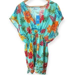 Cupshe Tropical Floral Mini Dress | Resort Wear | Swimsuit Cover